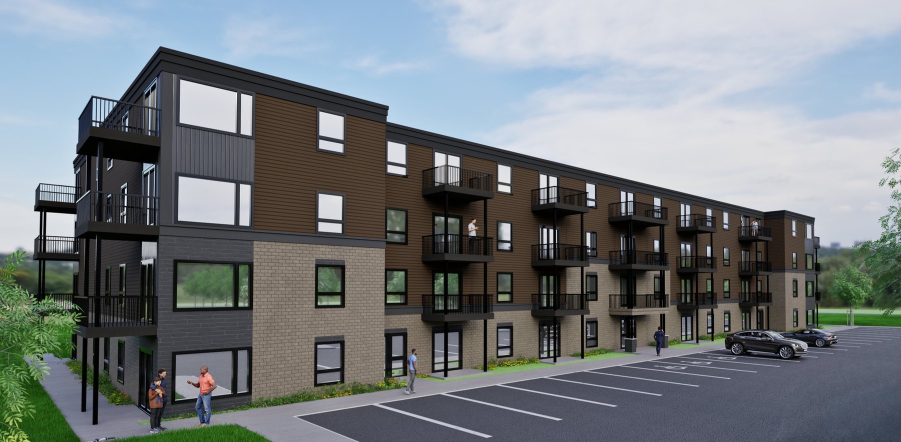 Parkside Living building exterior rendering